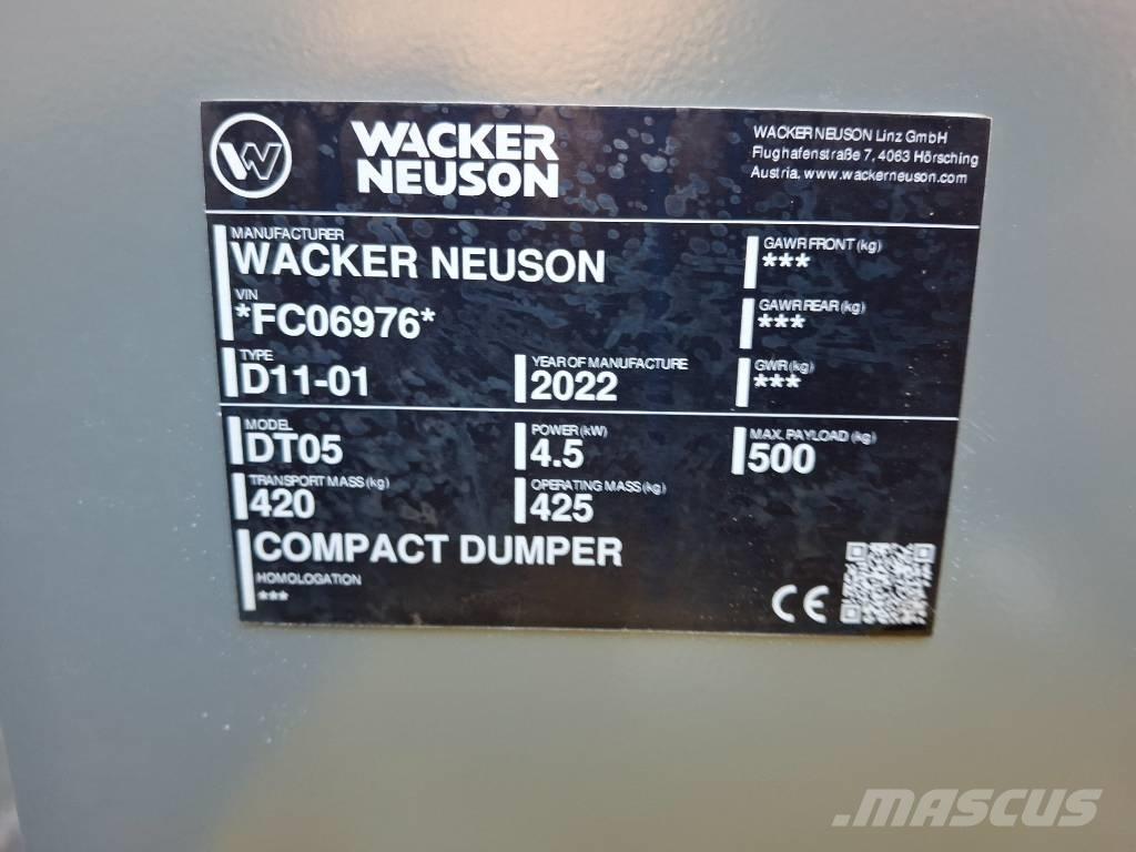Wacker Neuson DT 05 Dumpers de rastos
