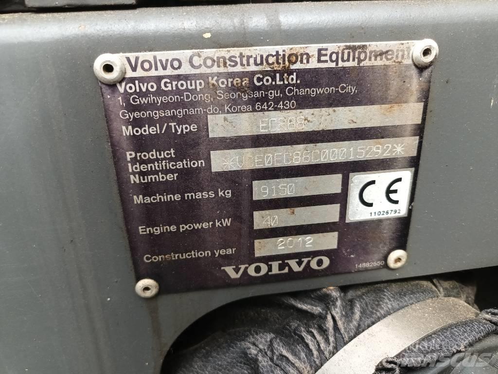 Volvo ECR 88 PLUS Escavadoras Midi 7t - 12t