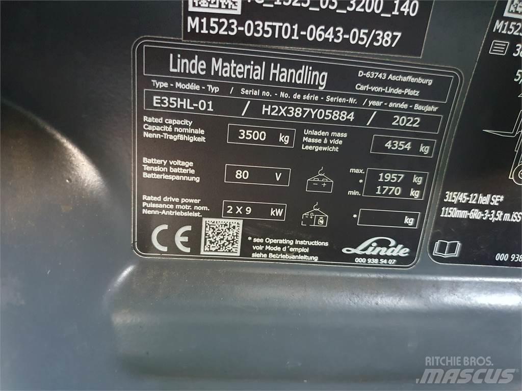Linde E35HL Empilhadores eléctricos