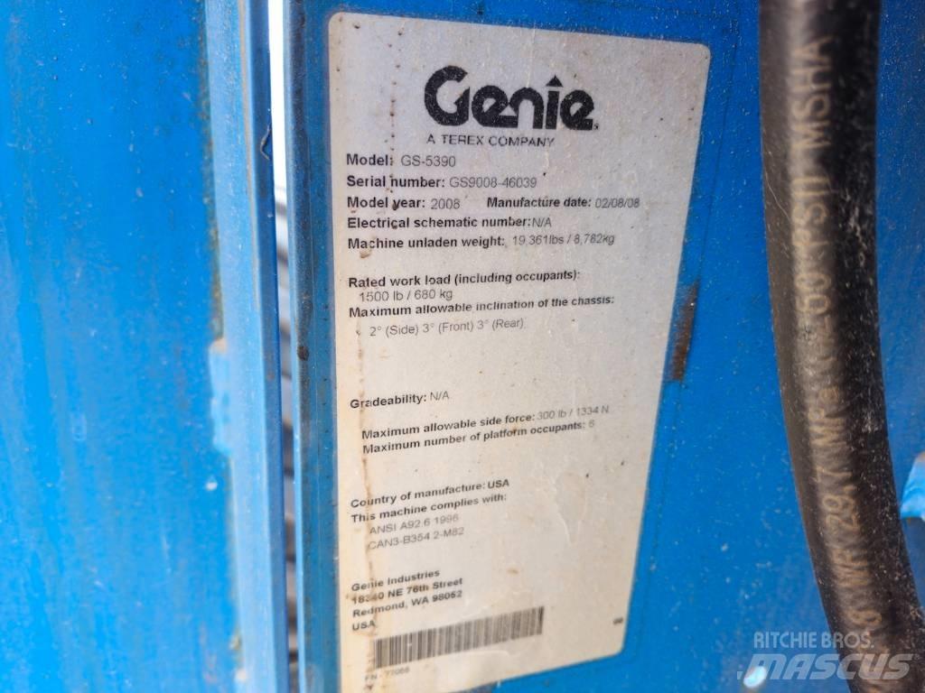 Genie GS-5390 Elevadores de tesoura