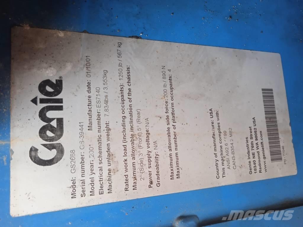 Genie GS 2668 RT Elevadores de tesoura