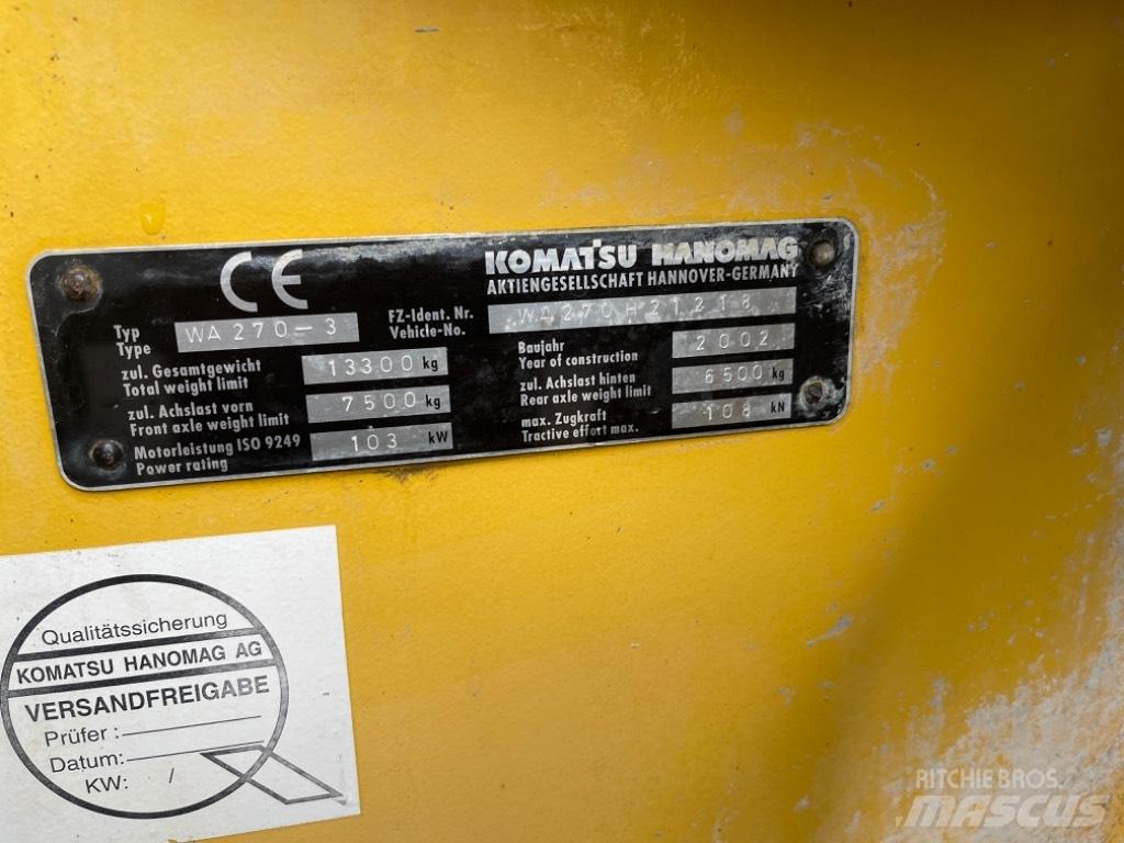 Komatsu WA 270-3 Carregadeiras de rodas