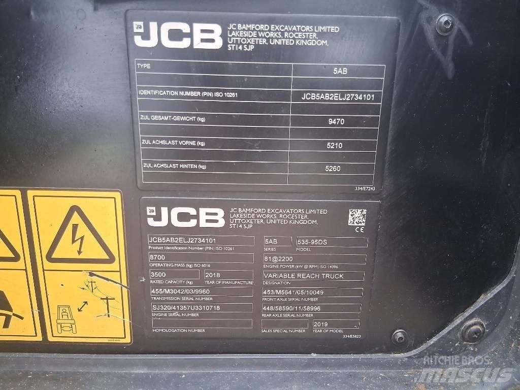 JCB 535-95 Carregadoras rodas telescópicas