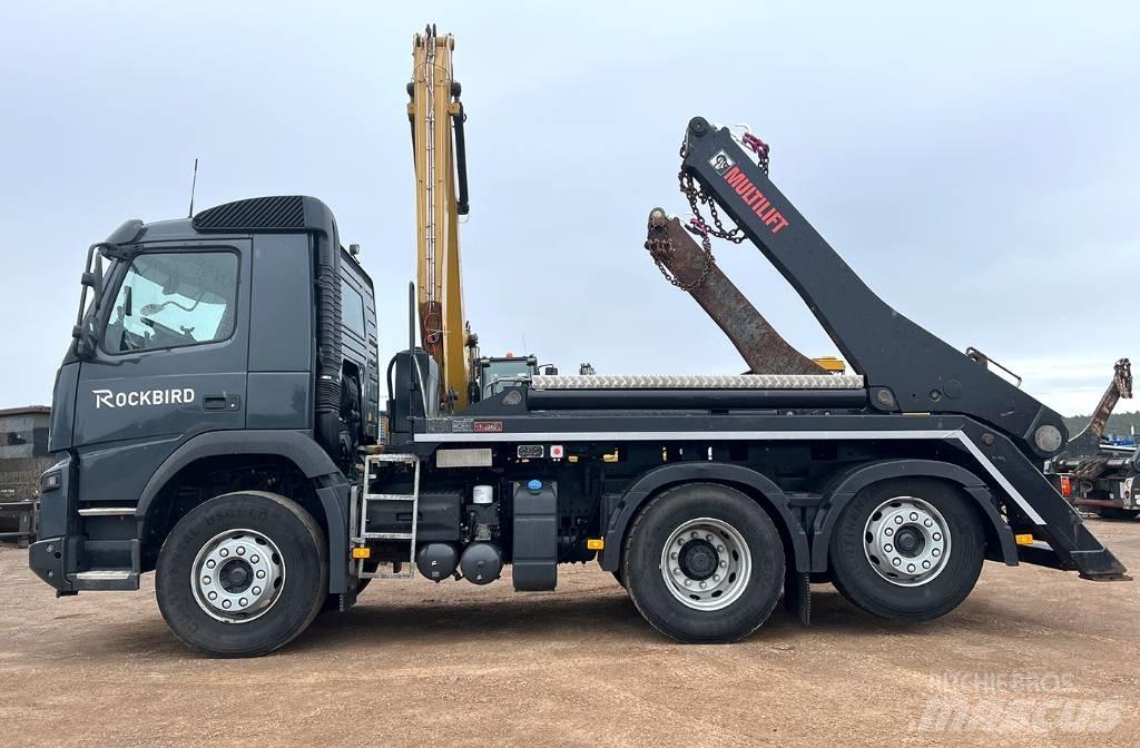Volvo FMX460 - RENTAL Camiões caixa desmontável com elevador de cabo