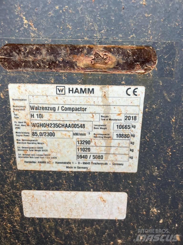 Hamm H10i Compactadores para terra
