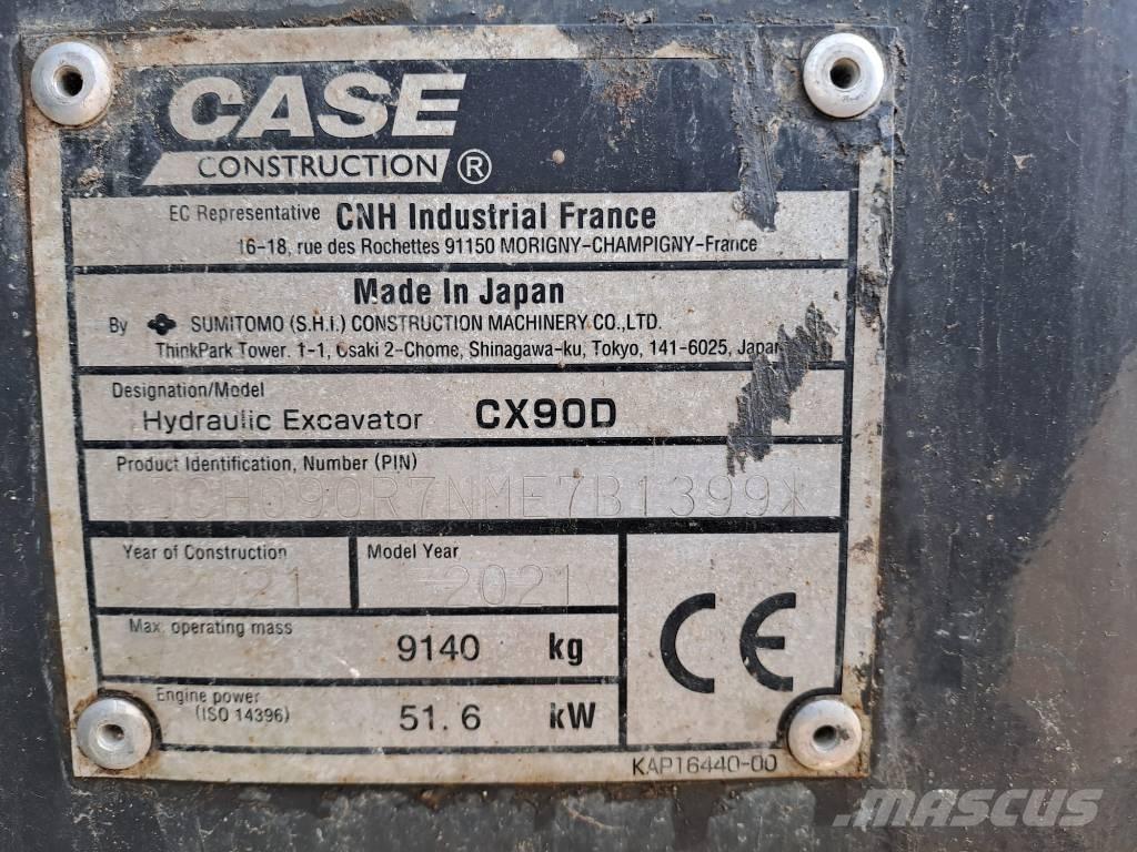 CASE CX 90 D Escavadoras Midi 7t - 12t