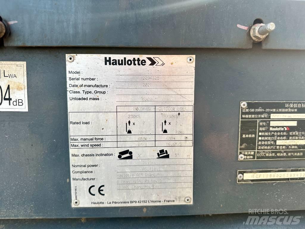 Haulotte HA16RTJ Elevadores braços articulados