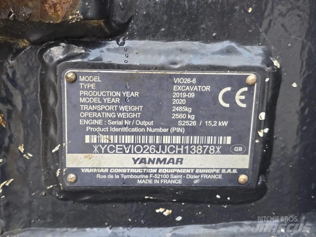 Yanmar VIO 26-6 Miniescavadeiras