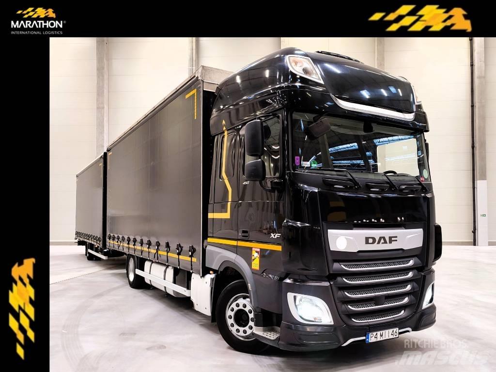DAF XF 450 Camiões caixa cortinas laterais
