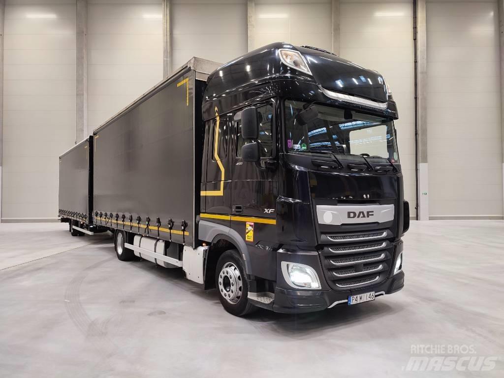 DAF XF 450 Camiões caixa cortinas laterais