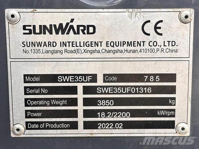 Sunward SWE35UF Miniescavadeiras