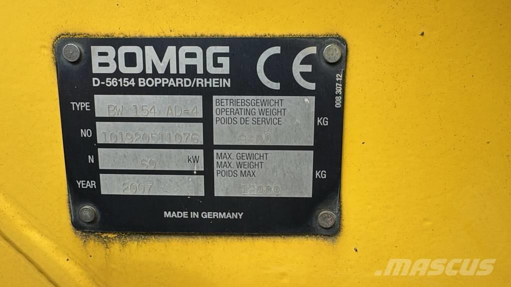 Bomag BW 154 AD-4 Cilindros Compactadores tandem