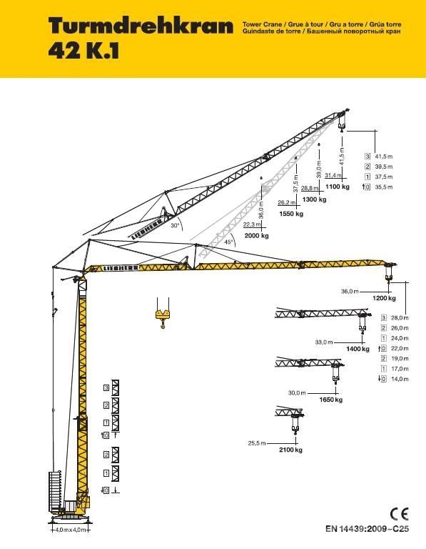Liebherr 42 K.1 Gruas de construção