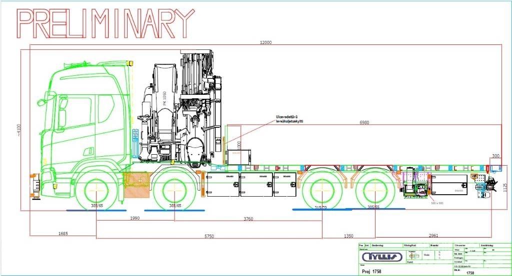 Scania R 590 Camiões grua