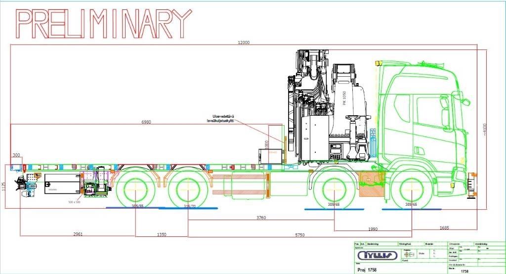 Scania R 590 Camiões grua