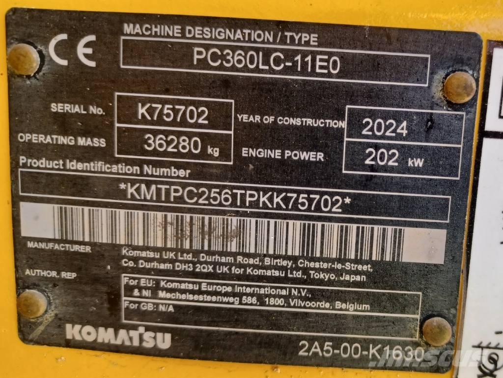 Komatsu PC360LC-11 Escavadeiras de esteiras