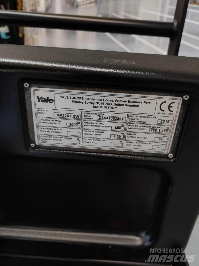 Yale MP20X Porta-paletes com plataforma
