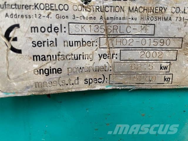 Kobelco SK 135 SR LC Escavadeiras de esteiras