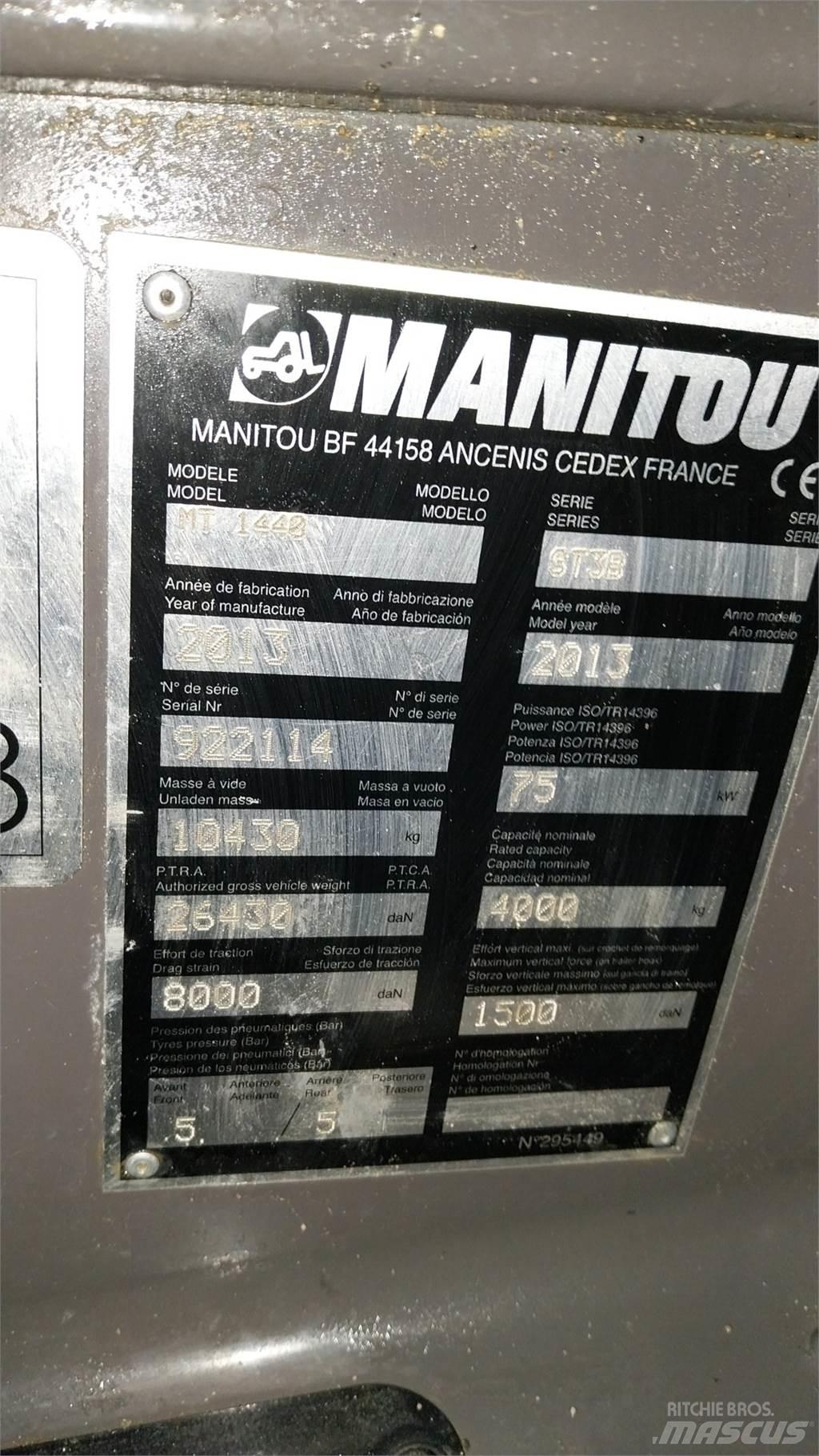 Manitou MT1440 Manipulador telescópico