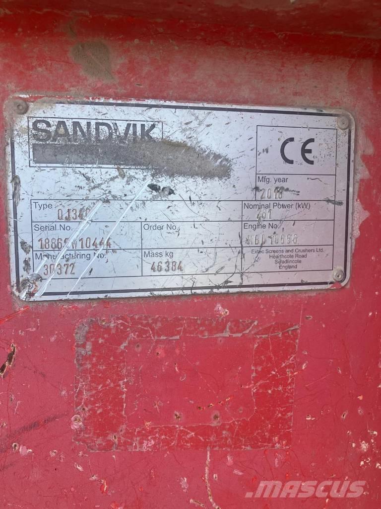 Sandvik QJ 340 Britadores móveis