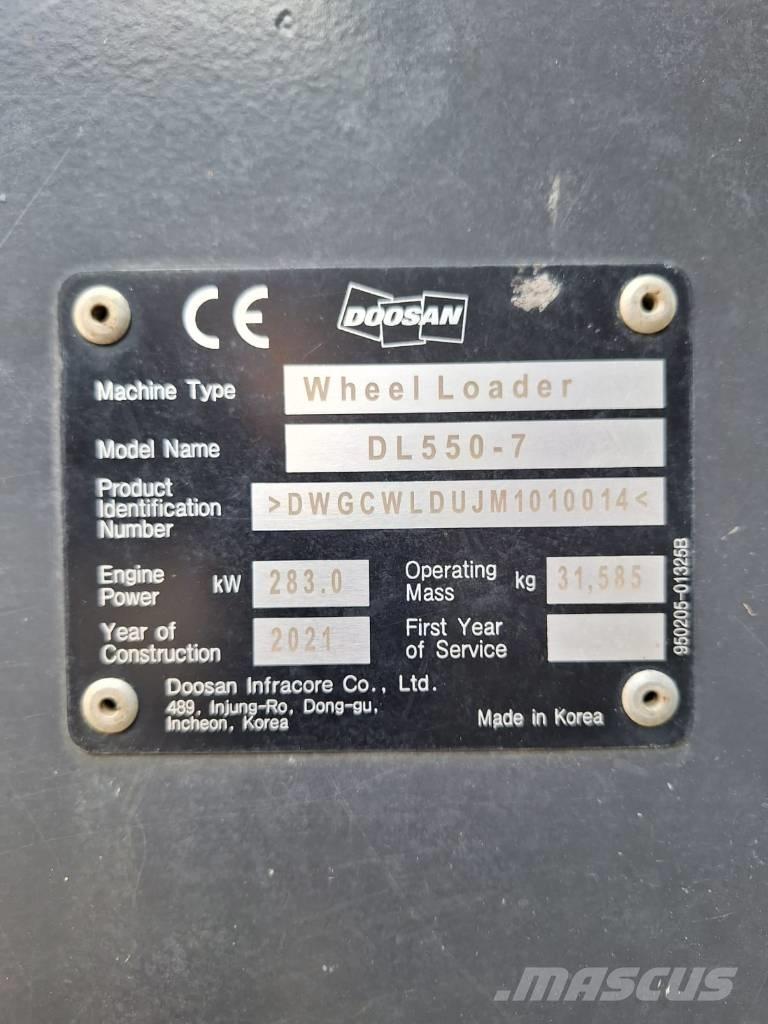 Doosan DL550-7 Carregadeiras de rodas