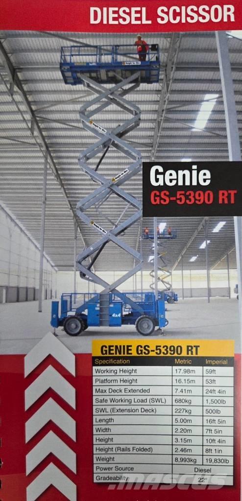 Genie GS 5390 RT Elevadores de tesoura