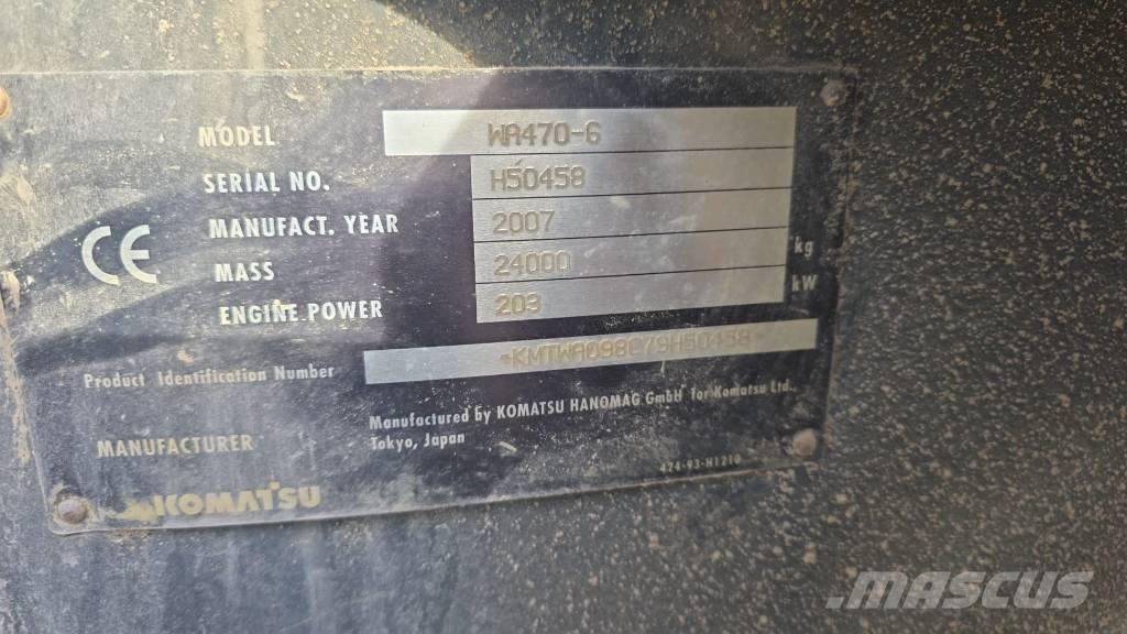Komatsu WA 470-6 Carregadeiras de rodas