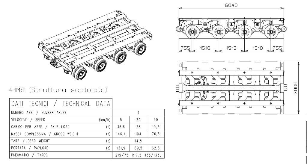 Cometto 1MS Semi Reboques Carga Baixa