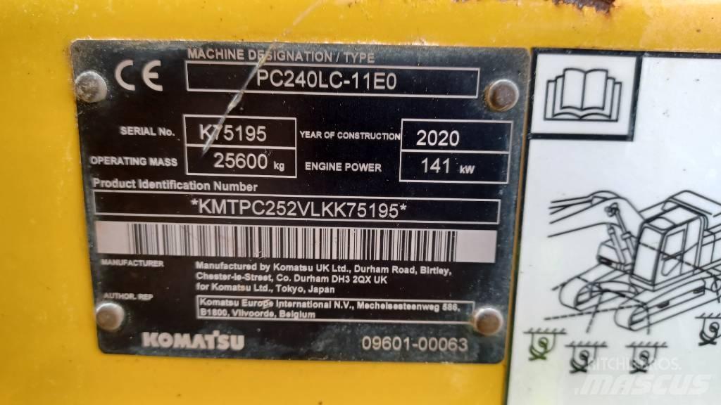 Komatsu PC240LC-11 Escavadeiras de esteiras