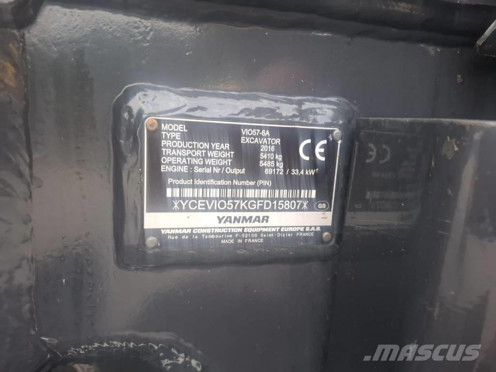 Yanmar vio 57-6A Miniescavadeiras