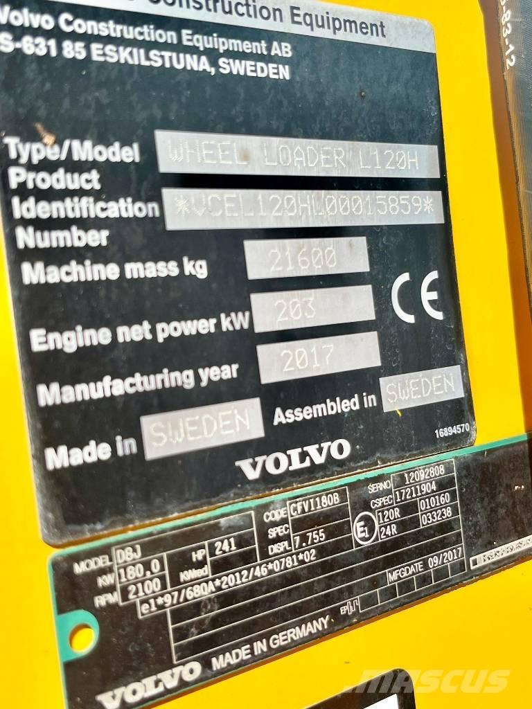 Volvo L 120 H Carregadeiras de rodas