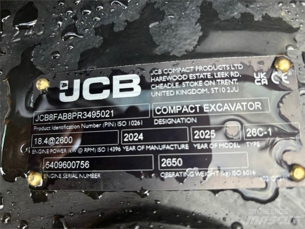 JCB 26C-1 Miniescavadeiras