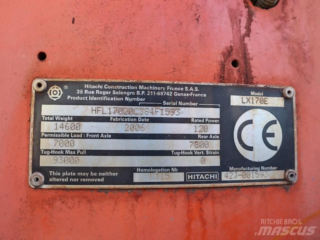 Hitachi LX 170 E Carregadeiras de rodas