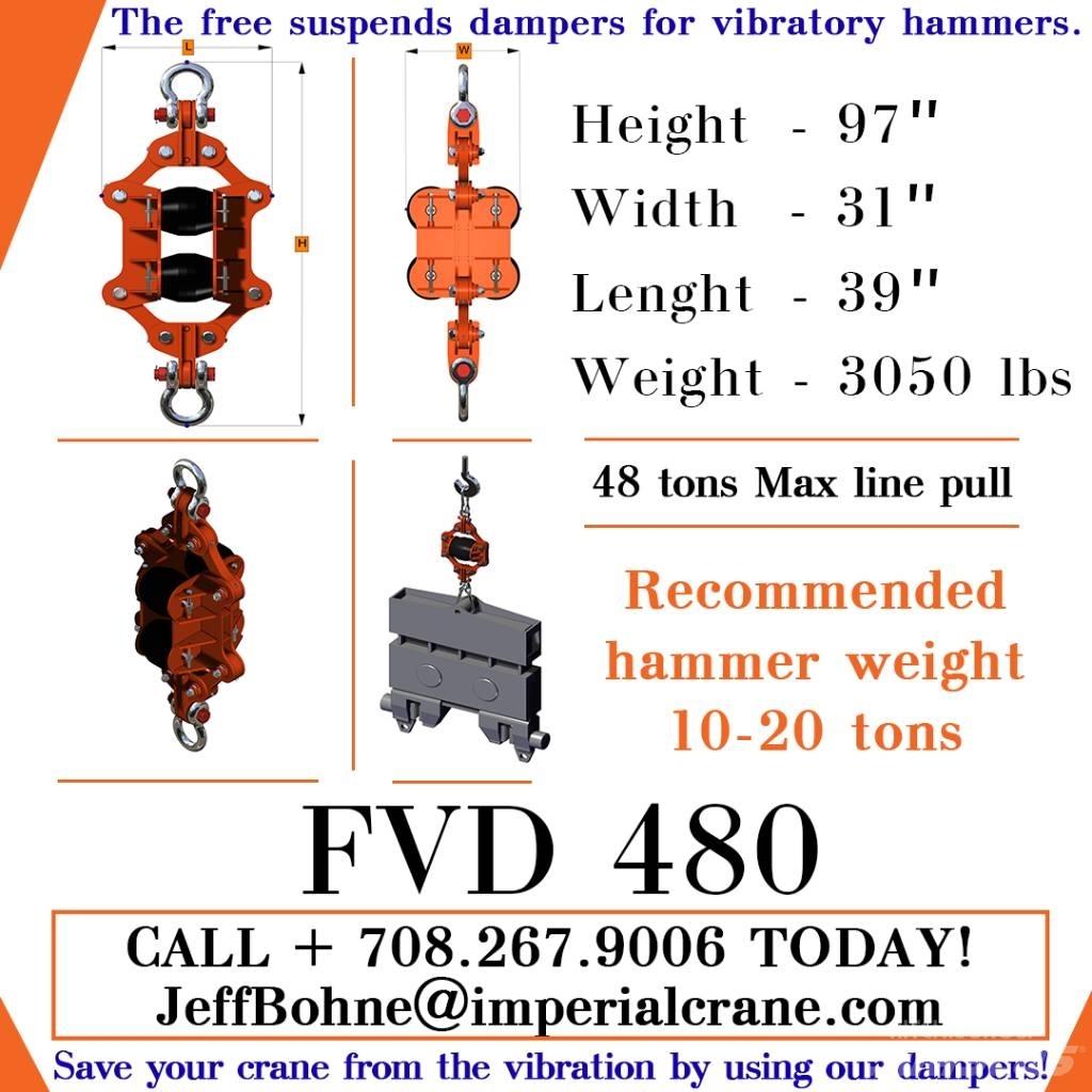  Finaros FVD 480 Martelos de empilhamento hidráulico