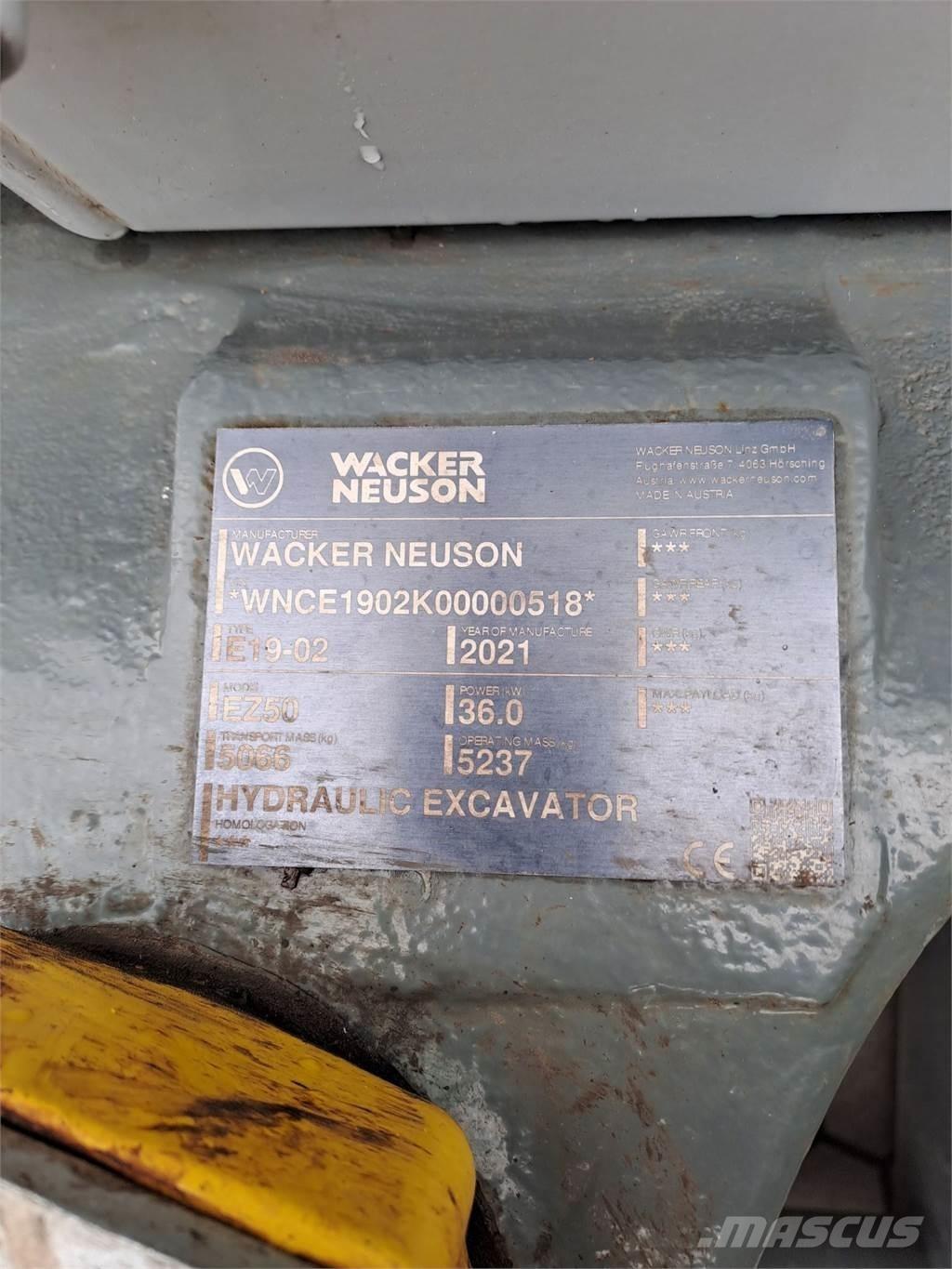 Wacker Neuson EZ50 Escavadeiras de esteiras