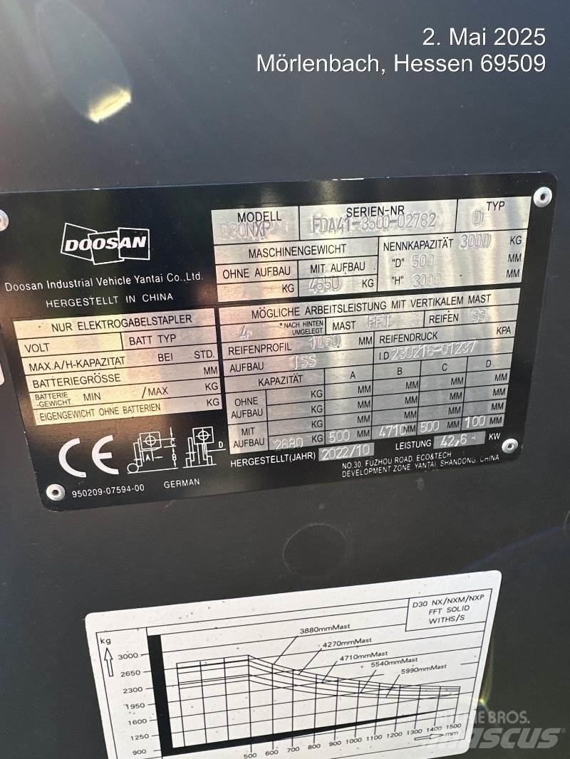 Doosan D30NXP Empilhadores Diesel
