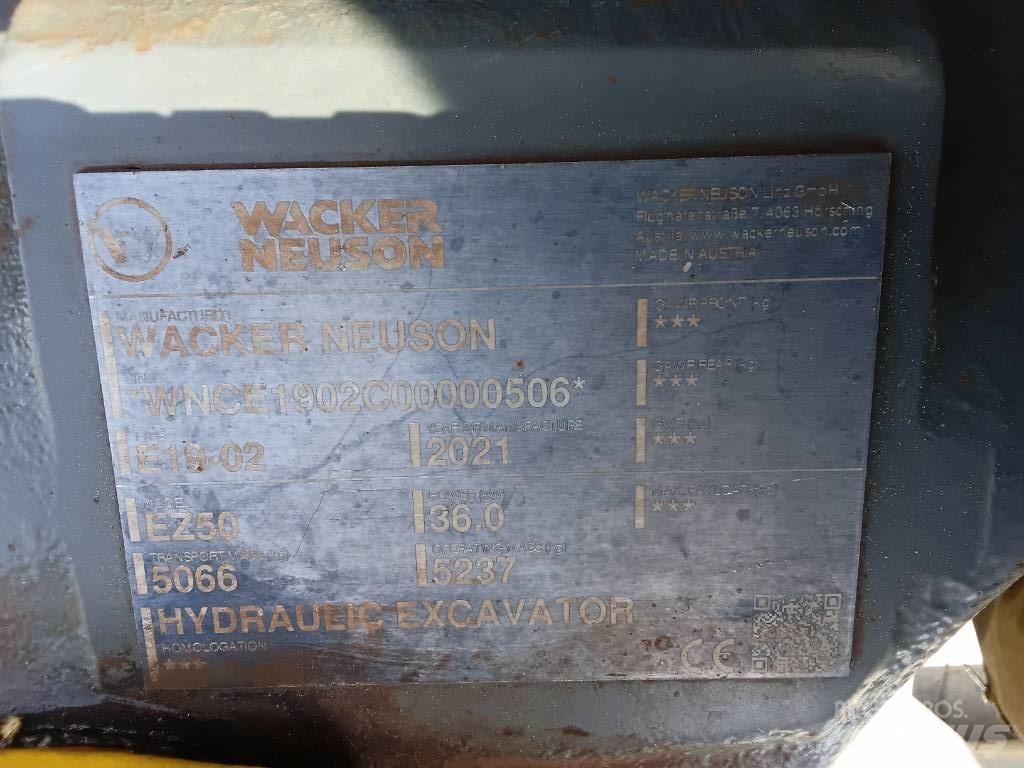 Wacker Neuson EZ50 Escavadeiras de esteiras