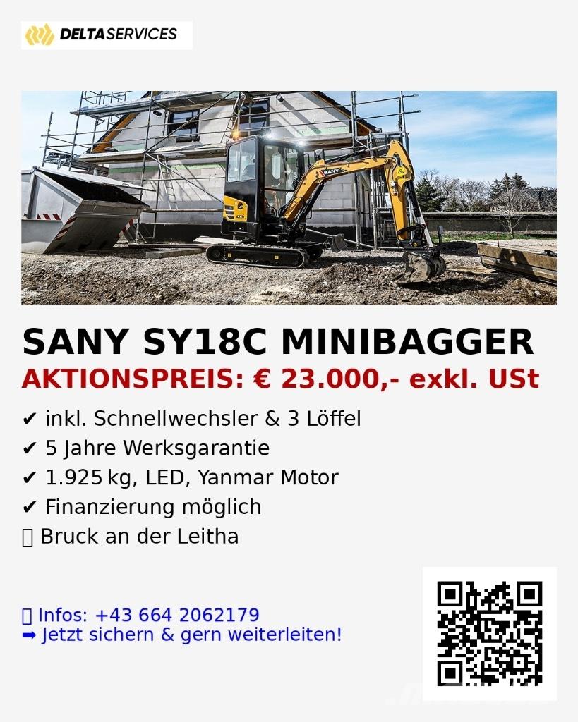 Sany SY 18 C Miniescavadeiras