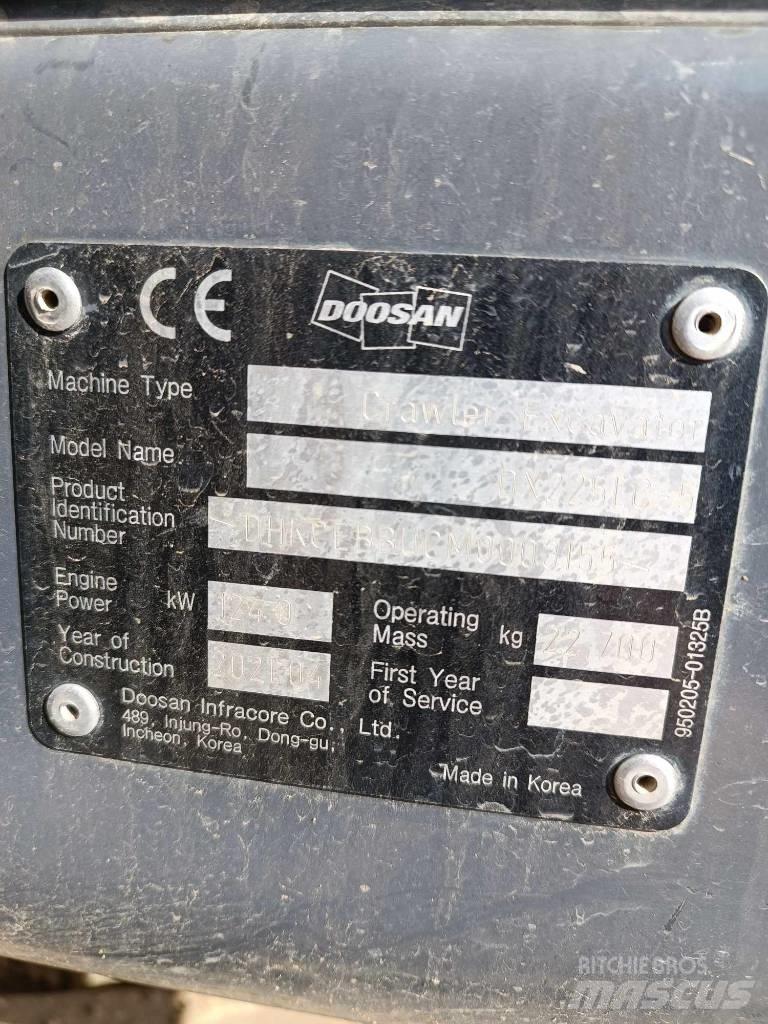 Doosan DX 225 LC-5 Escavadeiras de esteiras