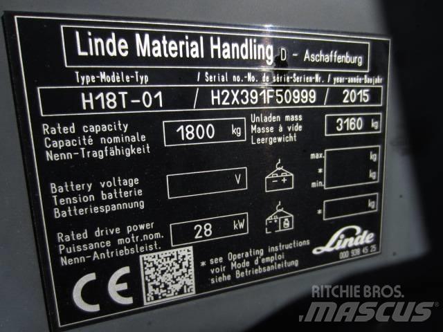 Linde H 18 T-03 Empilhadores a gás