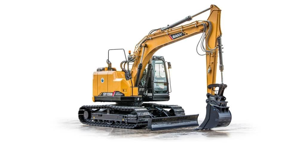 Sany SY155U (16 tonni) Escavadeiras de esteiras