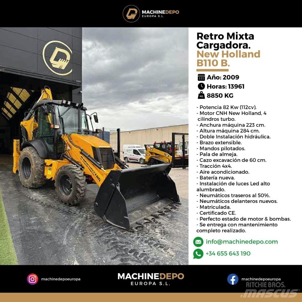 New Holland B 110 B Retroescavadeiras