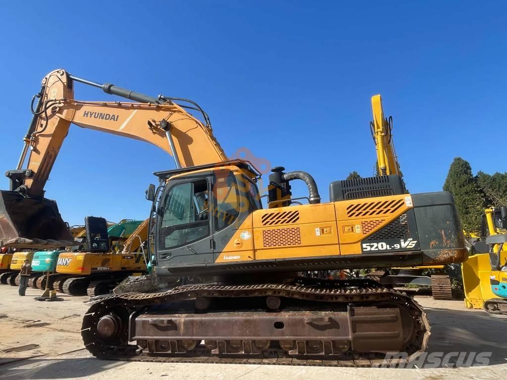 Hyundai Robex 520 VS Escavadeiras de esteiras