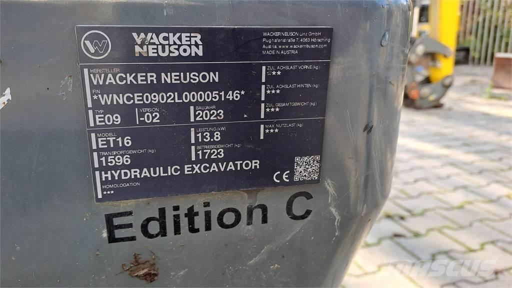 Wacker Neuson ET16 Escavadeiras de esteiras