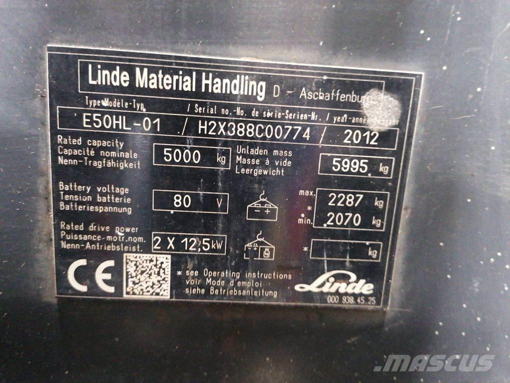 Linde E50HL-01 Empilhadores eléctricos