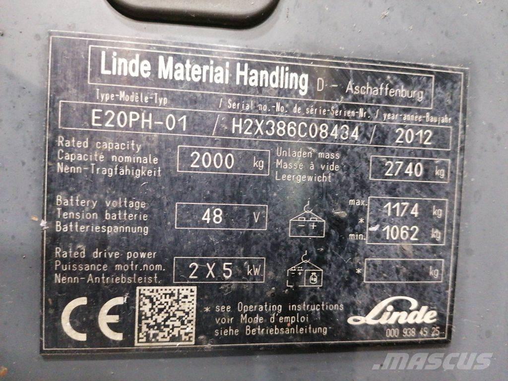 Linde E20PH-01 Empilhadores eléctricos
