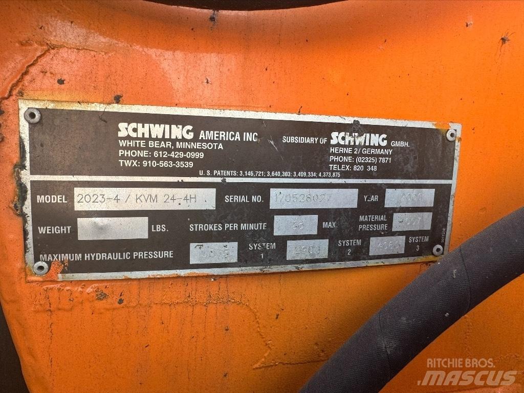 Schwing KVM 24-4H Bombas de betonagem