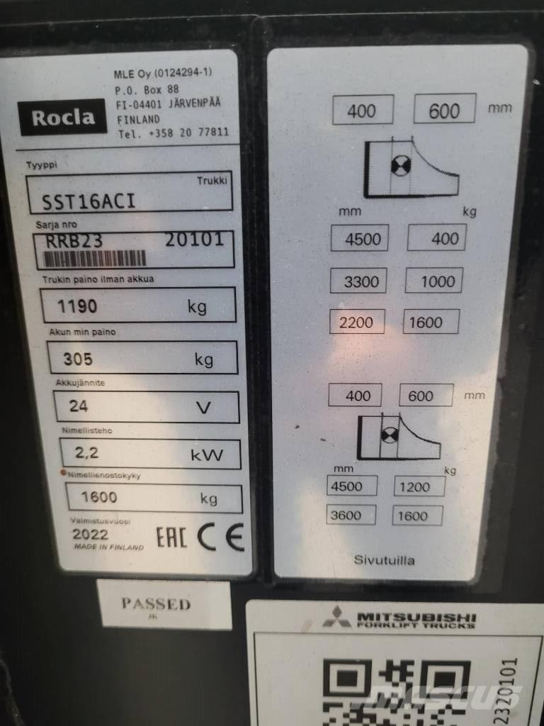 Rocla SST 16 ACI Self propelled stackers