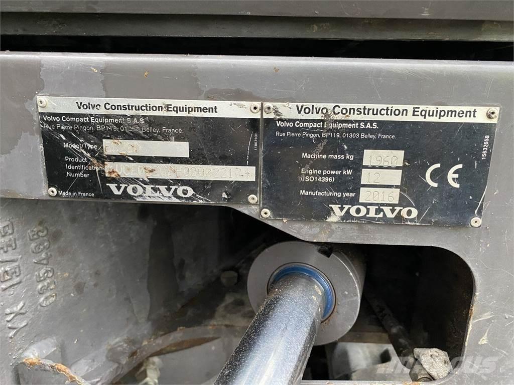Volvo EC20D Escavadoras de rodas