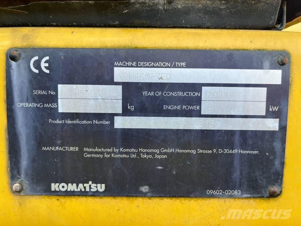 Komatsu PW 160-7 Escavadoras de rodas